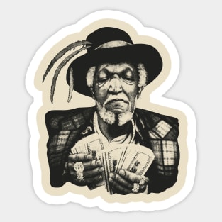 Vintage - Redd Foxx Black Sticker